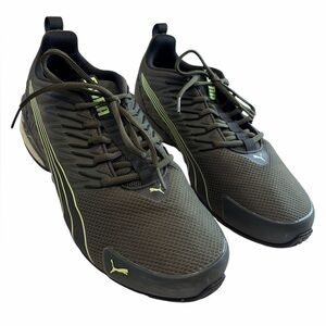 Puma Voltaic Evo Sneaker - Men's 10.5 Dark Green with Bright Green Accents